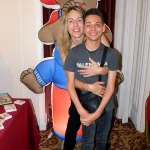 Sofian Ribes and his mother